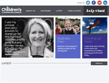 Tablet Screenshot of childrenscommissioner.gov.uk
